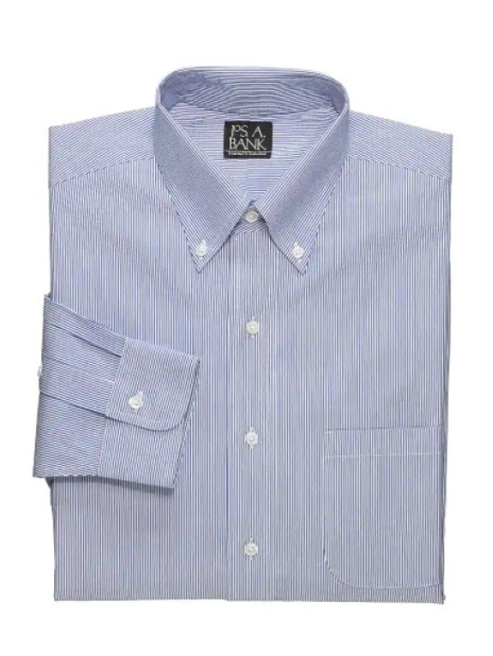 Jos A. Bank Button-Down Collar Stripe Dress Shirt